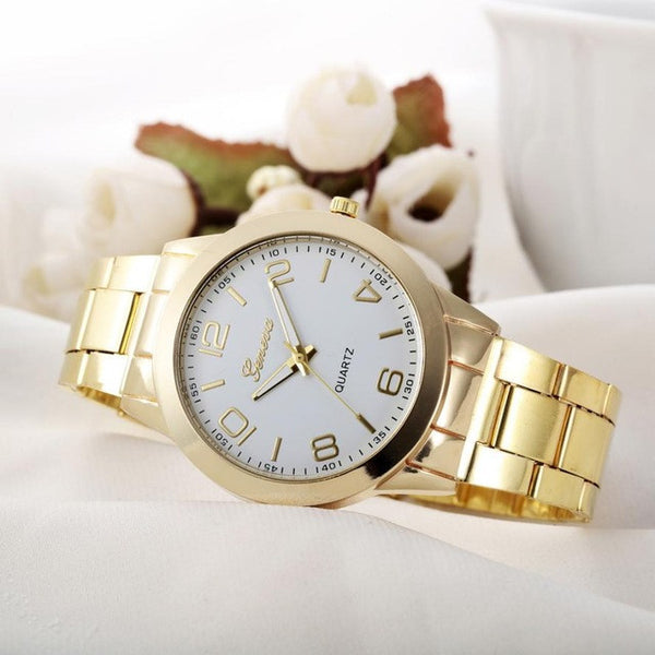 10 Colors Fashion Women Stainless Steel Watches Analog Quartz Watch Luxury Elegant Ladies Dress Watch Relogio Feminino &02