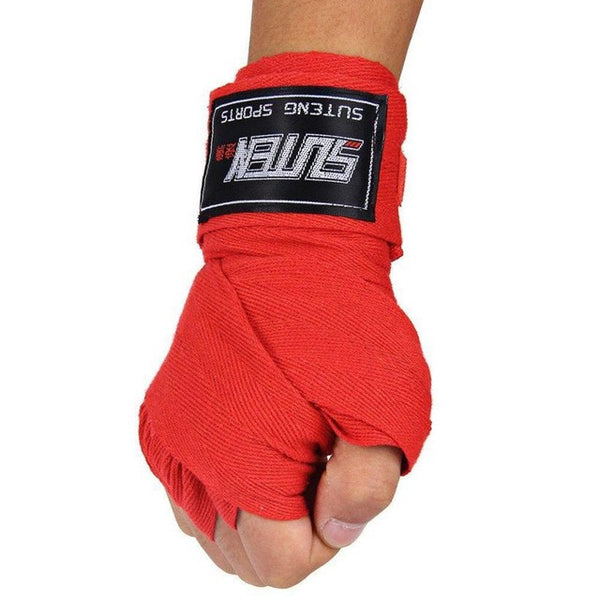 1 Pair Width 5cm Length 2.5M Cotton Wrist Support Boxing Bandage #YL