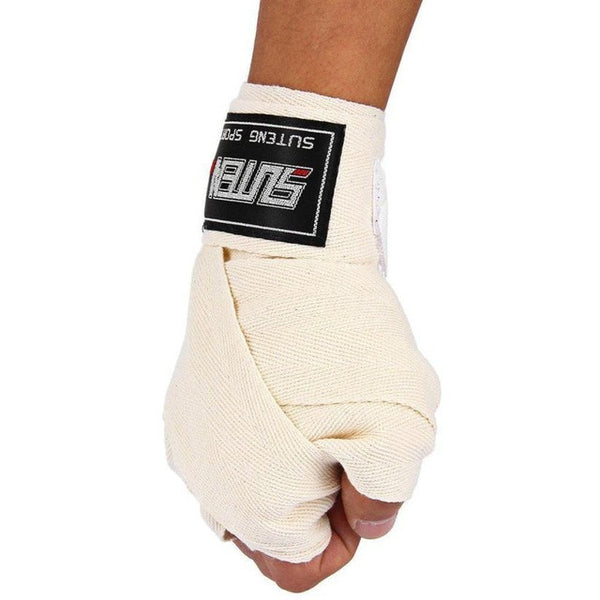1 Pair Width 5cm Length 2.5M Cotton Wrist Support Boxing Bandage #YL