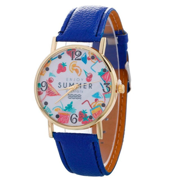2017 Fashion Women's watches quartz watch bracelet wristwatches PU Leahter bracelet women watches relogio feminino #518