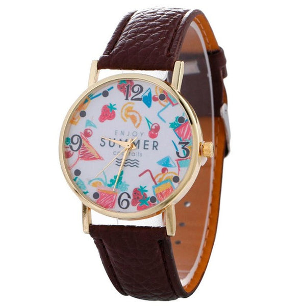 2017 Fashion Women's watches quartz watch bracelet wristwatches PU Leahter bracelet women watches relogio feminino #518