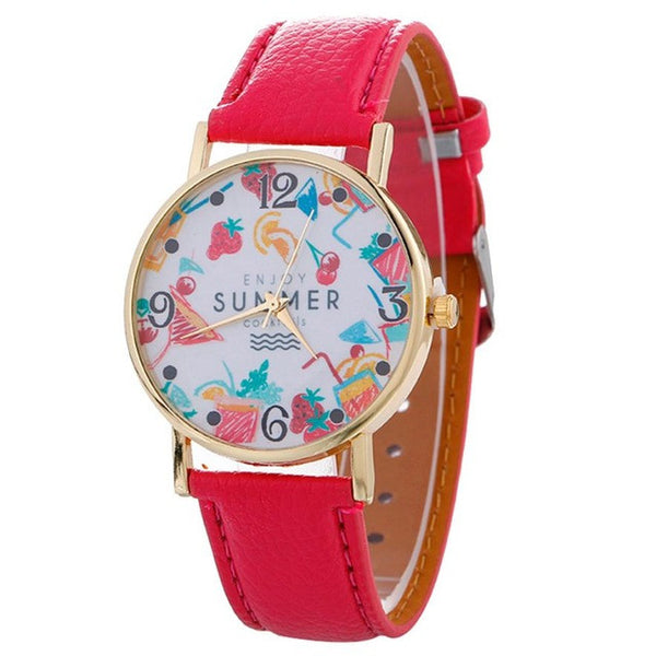 2017 Fashion Women's watches quartz watch bracelet wristwatches PU Leahter bracelet women watches relogio feminino #518