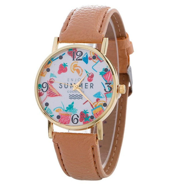 2017 Fashion Women's watches quartz watch bracelet wristwatches PU Leahter bracelet women watches relogio feminino #518