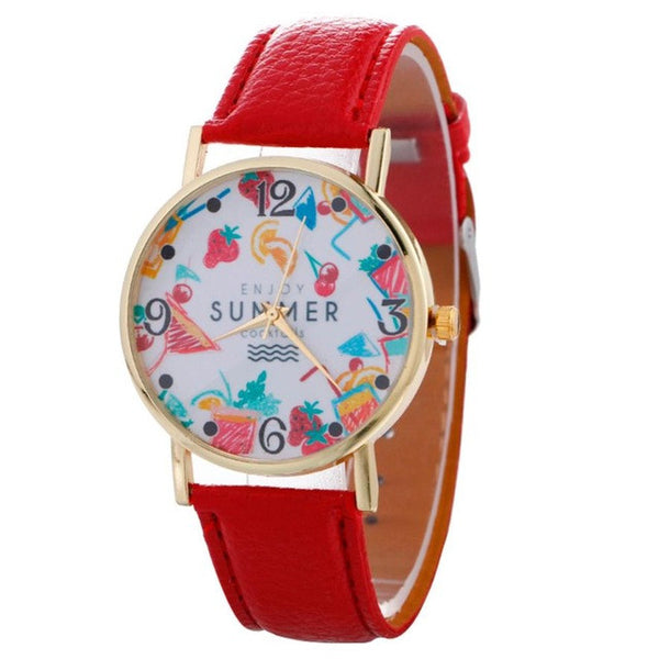 2017 Fashion Women's watches quartz watch bracelet wristwatches PU Leahter bracelet women watches relogio feminino #518