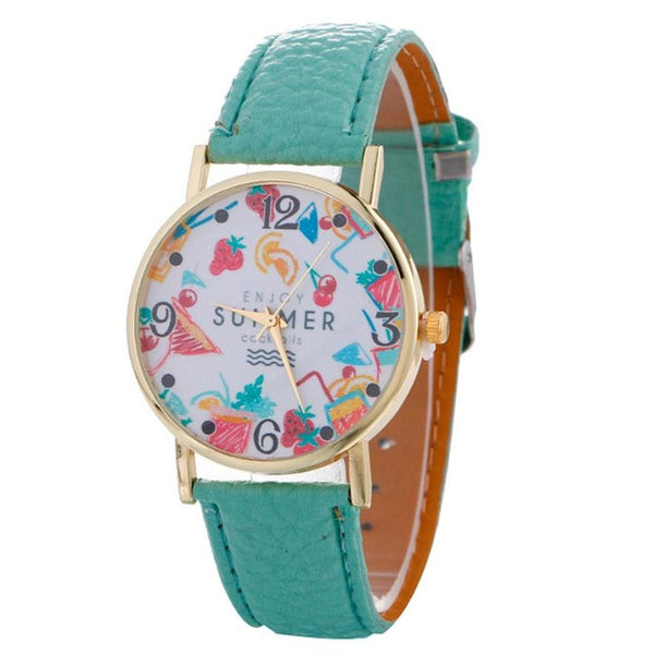 2017 Fashion Women's watches quartz watch bracelet wristwatches PU Leahter bracelet women watches relogio feminino #518
