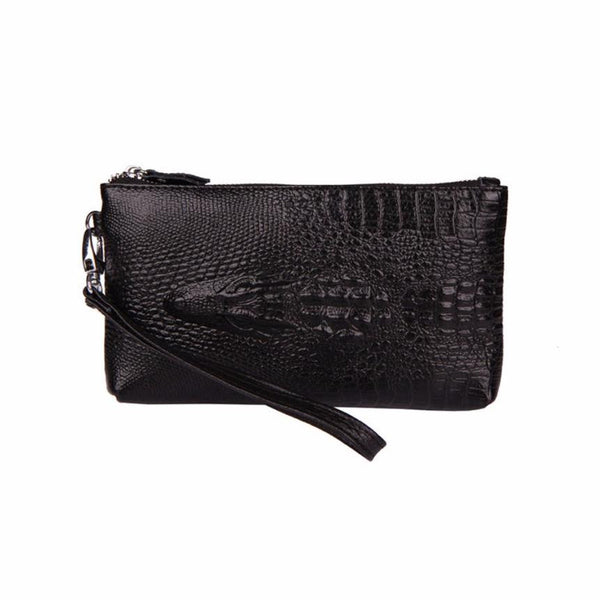 Xiniu Women long wallet Crocodile Pattern Leather Evening Bags women black wallet promotion #XTJ