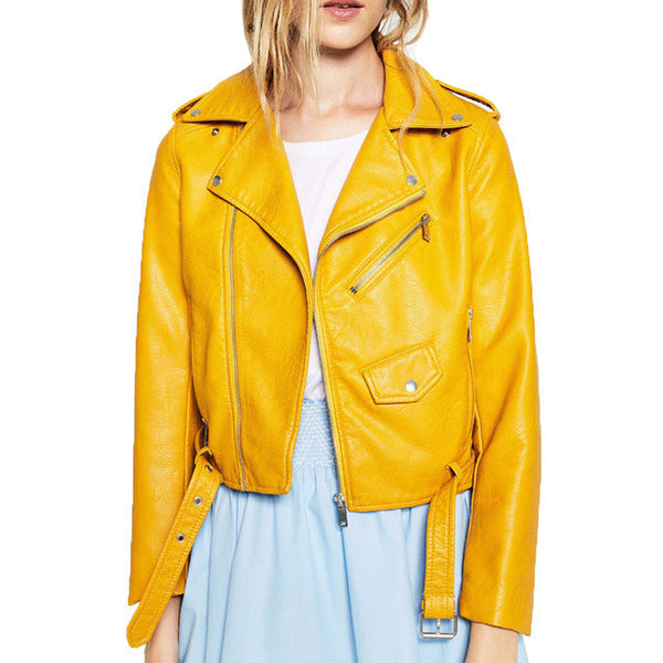 PU Leather Jacket Zipper